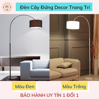 Đèn cây đứng trang trí phòng khách, đèn đứng decor cho phòng ngủ kiểu dáng cong sang trọng