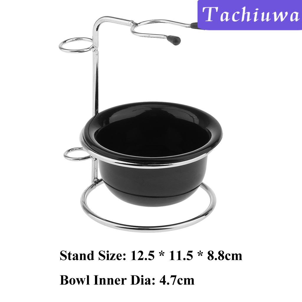 Bộ Tô / Cốc / Cọ Cạo Râu + Giá Đỡ Bằng Thép Không Gỉ Tiện Dụng Cho Nam