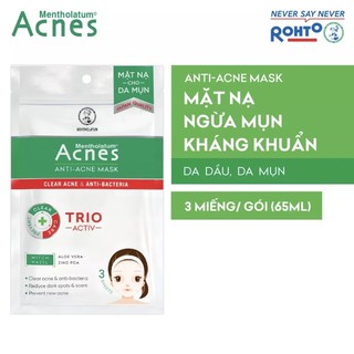 Mặt nạ cho da mụn - Acnes Anti Acne Mask