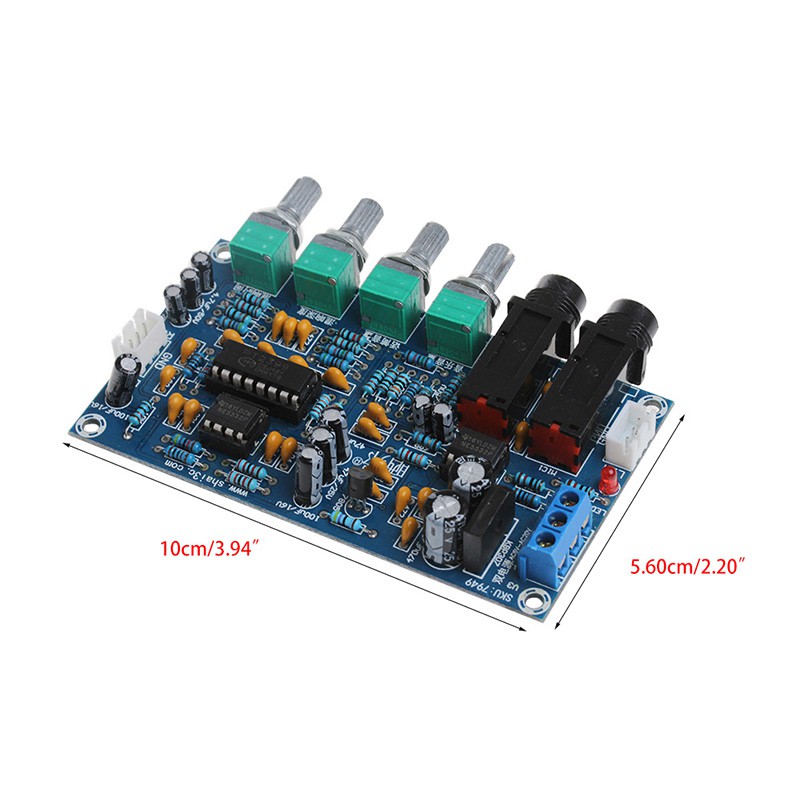 Dual Power Microphone Amplifier Board Sound AMP Module Digital Reverb Plate