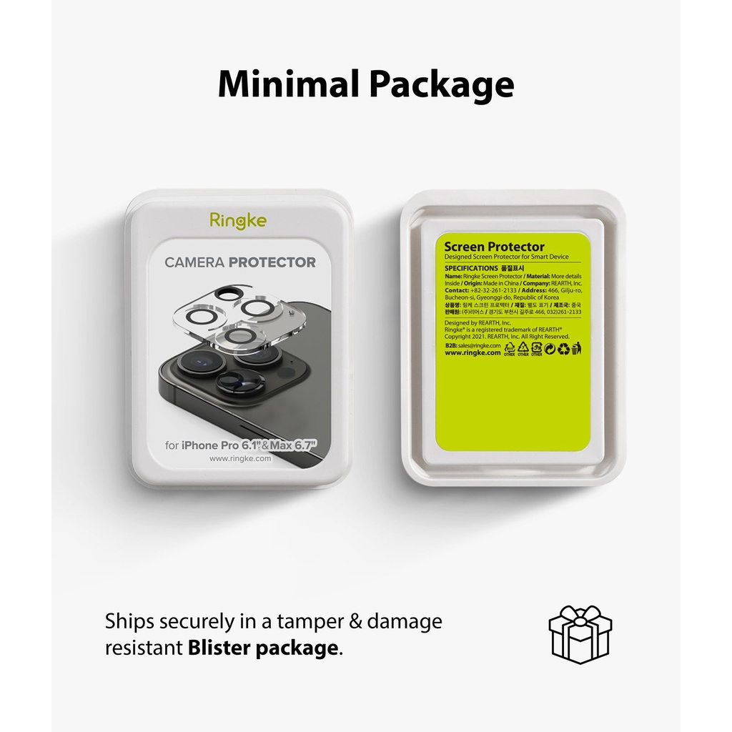 Dán bảo vệ Camera Full Cover Glass Ringke iPhone 15 Pro Max / 15 Pro / 15 Plus / 15 / 14 Pro Max / 14 Pro / 14 Plus / 14