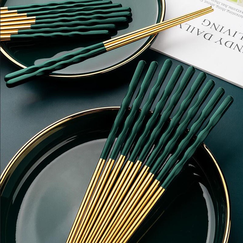 Đũa inox 304 chống trượt cao cấp tiện dụng