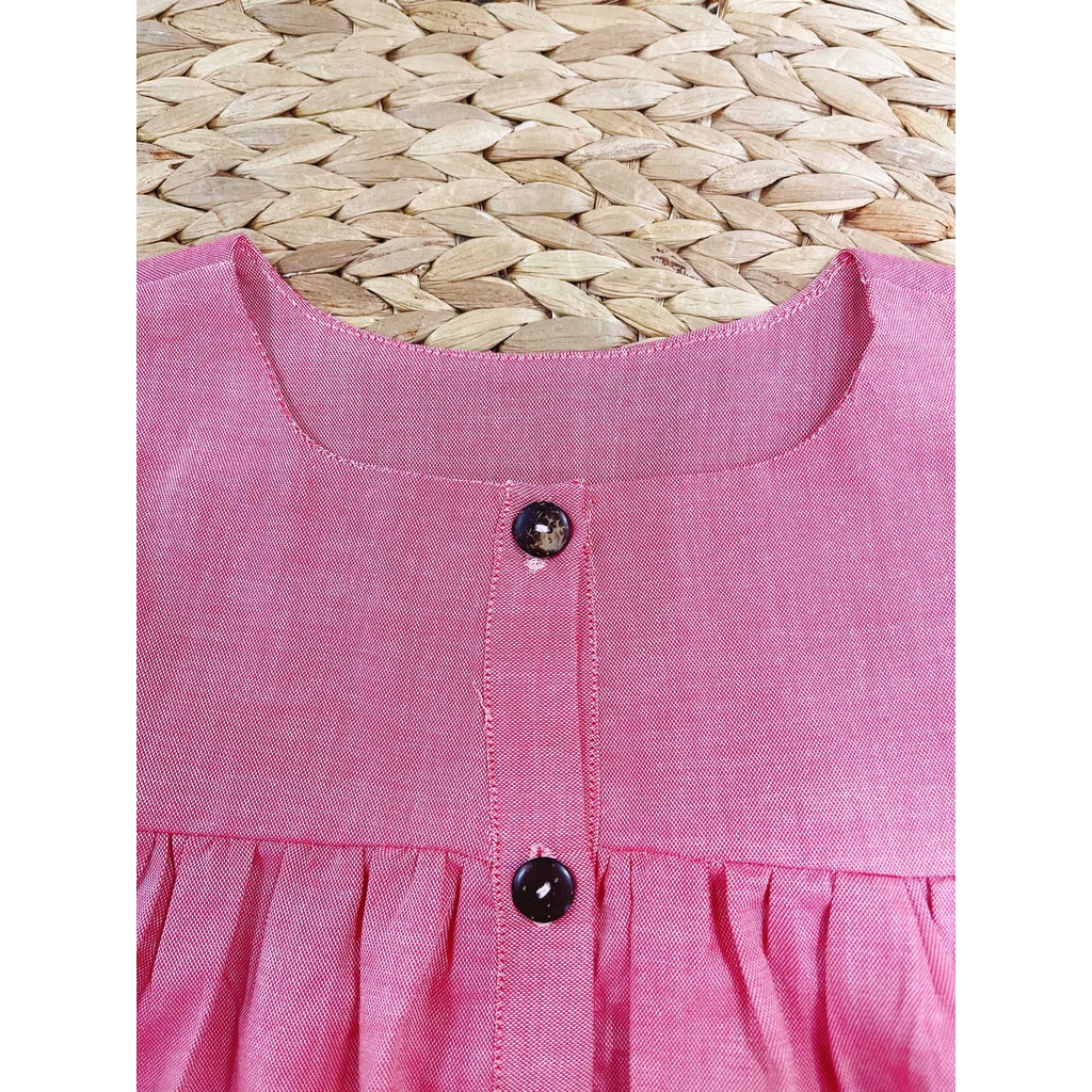 Đầm Babydoll Tay Lửng Nhiều Màu Sắc Cho Bé Gái 9kg-46kg Sora Chan - M110,M111,M112