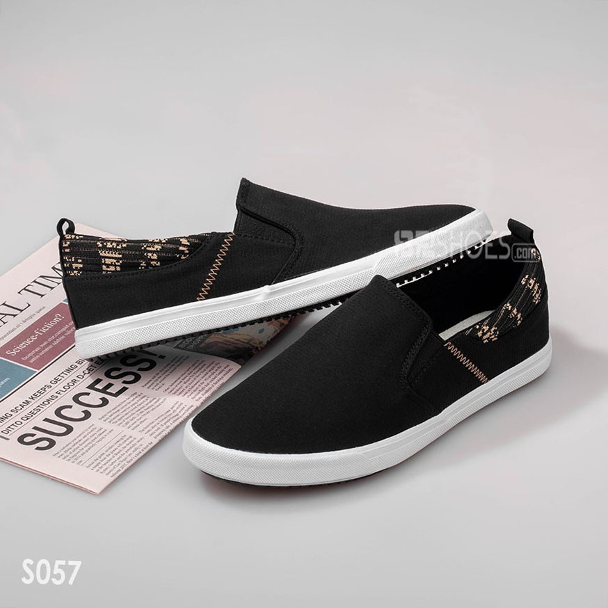 [XẢ KHO, LẺ SIZE] Giày lười nam - Slip on nam vải - Mã S057 | BigBuy360 - bigbuy360.vn