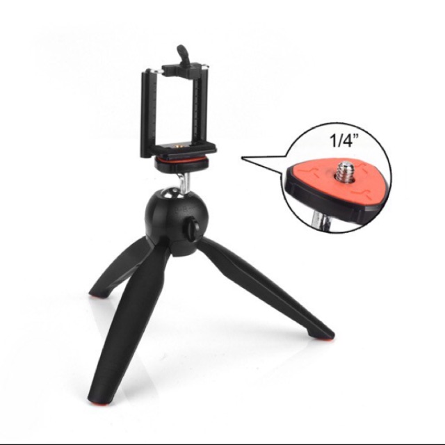 COMBO chân gậy + kẹp điện thoại Tripod Mini Yunteng 288 chính hãng