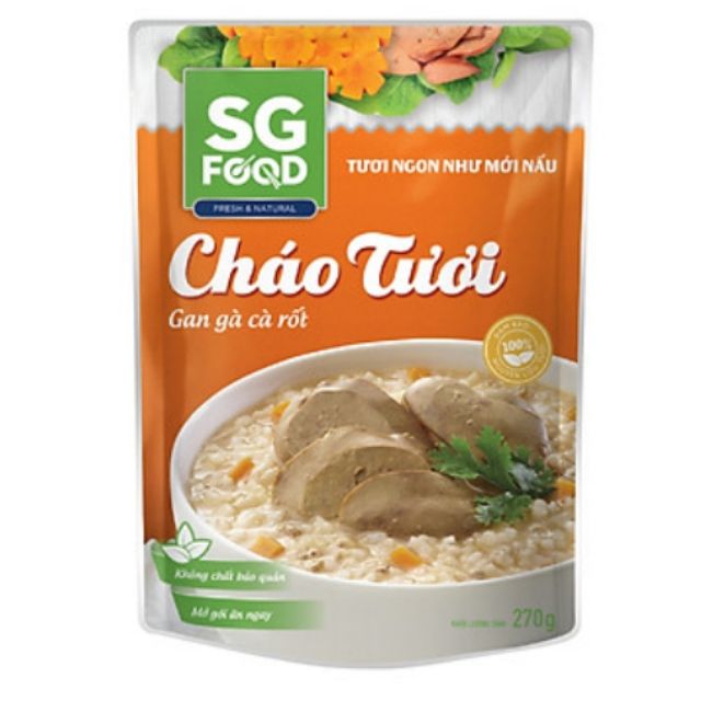 Cháo tươi vị gà, cà rốt SG Food 270g