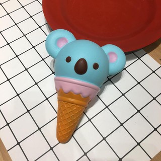 Squishy Kem Ốc Quế Gấu Đáng Yêu
