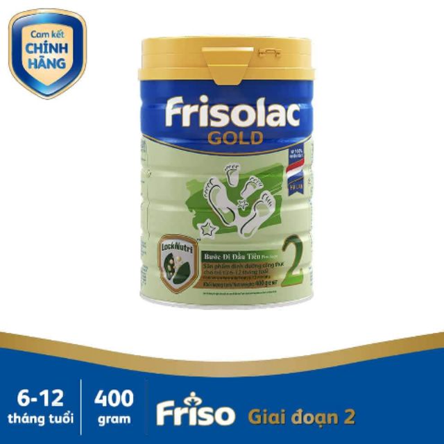 Sữa bột frisolac gold 2 400g ( 6 đến 12 tháng tuổi )