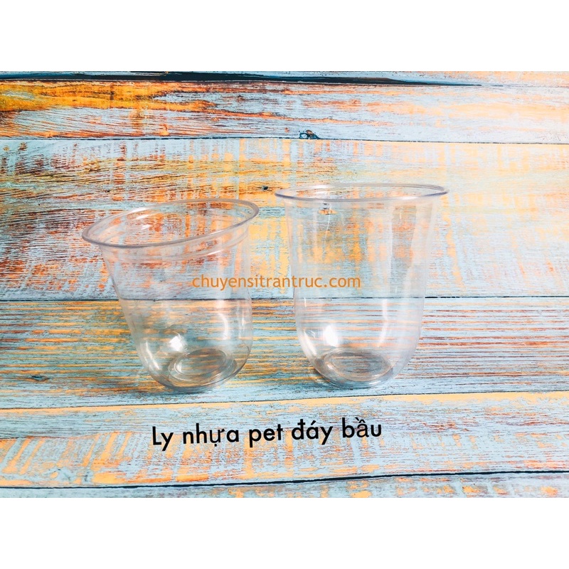 Combo 50 ly nhựa pet đáy bầu 360ml hoặc 500ml