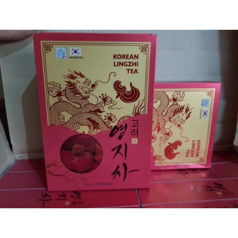 Trà linh chi korean lingzhi tea Hàn Quốc (100 gói - hsd 5/2023)