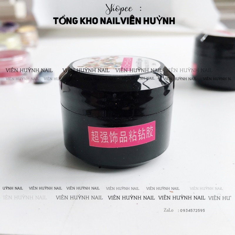 Gel đính đá nail , gel gắn charm , đính phụ kiện làm móng siêu chắc 8ml