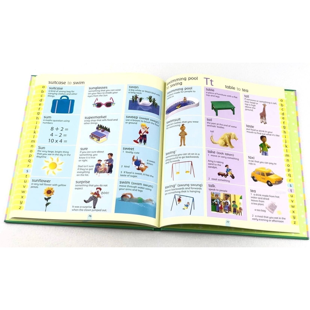 Sách - The Usborne English Picture Dictionary - học từ vựng tiếng anh qua hình ảnh cho trẻ em