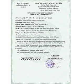 1 Cái Khẩu Trang Cao Cấp 4 Lớp