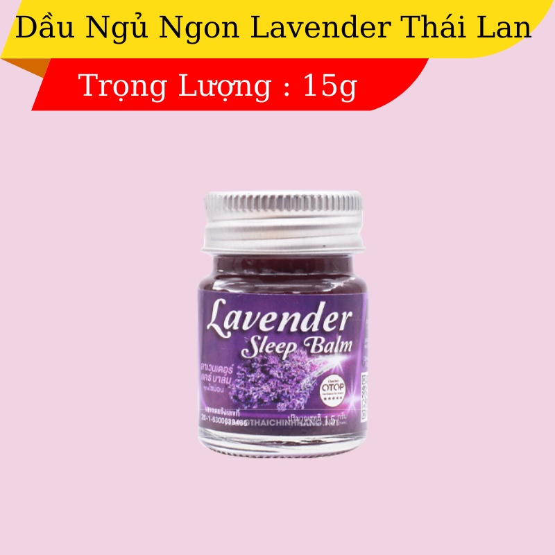 Dầu Cù Là Lavender Otop Thái Lan Giúp Ngủ Ngon 15gr