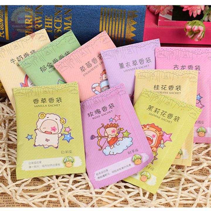 Combo 20 túi thơm mini cung hoàng đạo và hoa lá cành