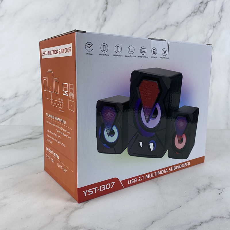 Loa máy tính để bàn mini LED cây bass mạnh loa vi tính cây pc MOCADO L1307