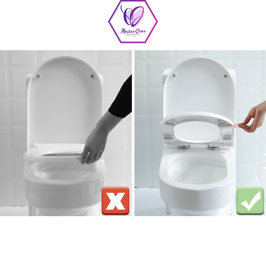 Miếng nhựa lật nắp bồn cầu, miếng gạt nắp WC hình thú Master Store