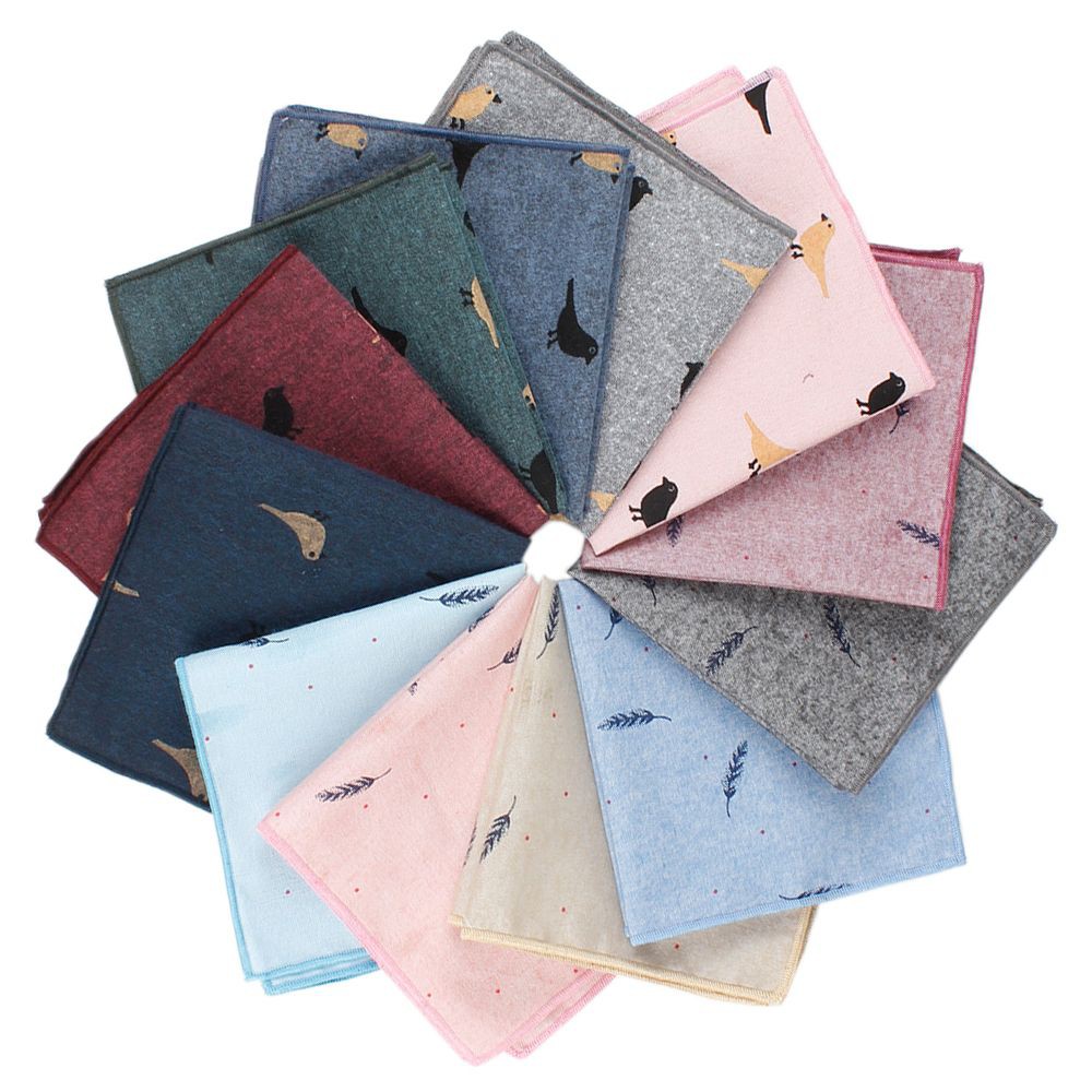 Khăn tay cotton in họa tiết sang trọng cho nam