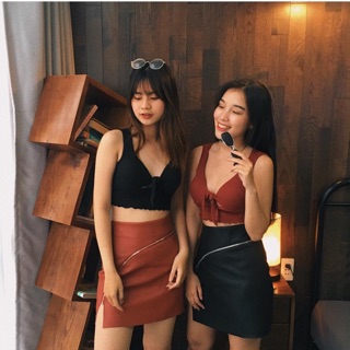 (có bán sỉ,ảnh thật,hoả tốc)🍒ÁO CROPTOP NƠ NGỰC🥑