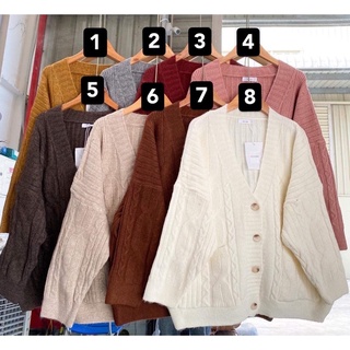 Áo cardigan len thừng Nono form rộng CHCD1074 Chinchinshop