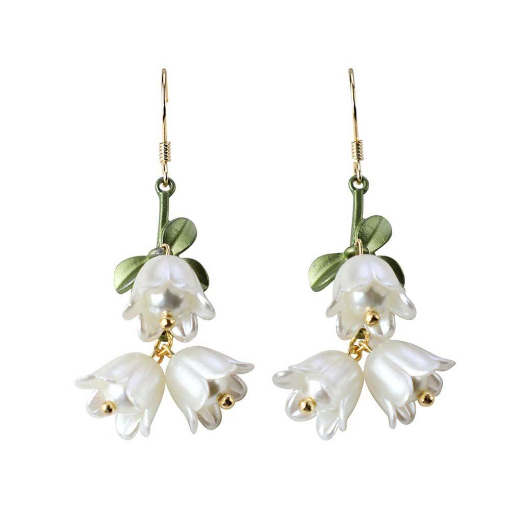 Bông Tai Dáng Dài Hình Hoa Và Bướm Xinh Xắn Thời Trang Cho Nữ