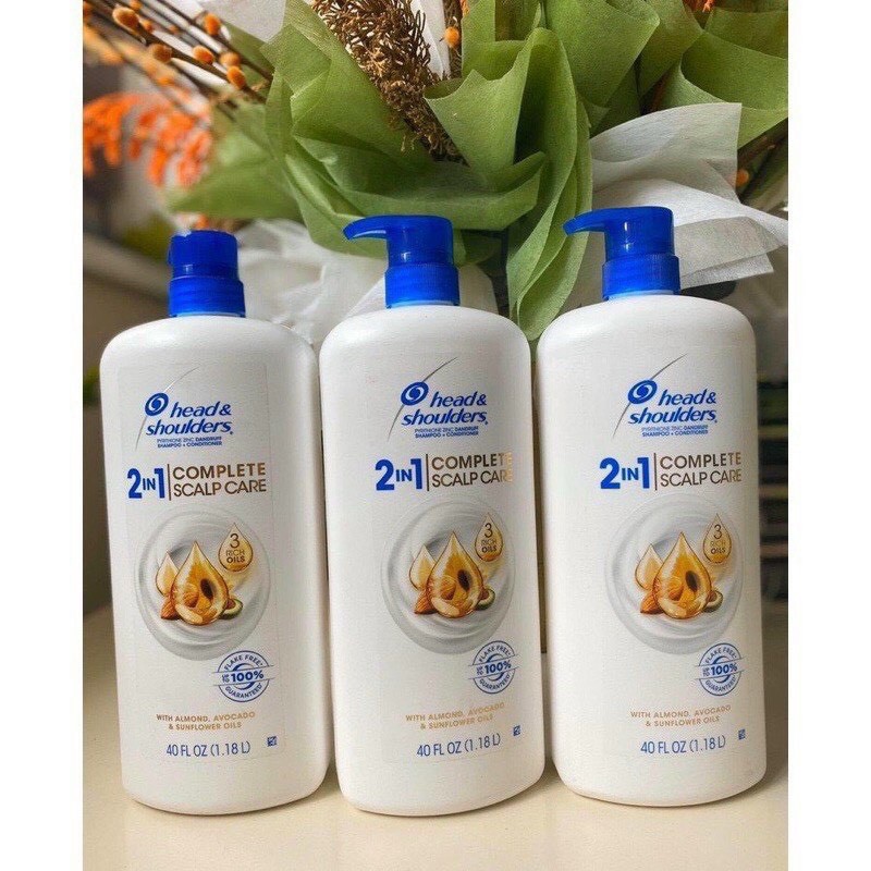 Dầu gội xả Head &amp; Shoulders 2in1 Complete Scalp Care 1.18L