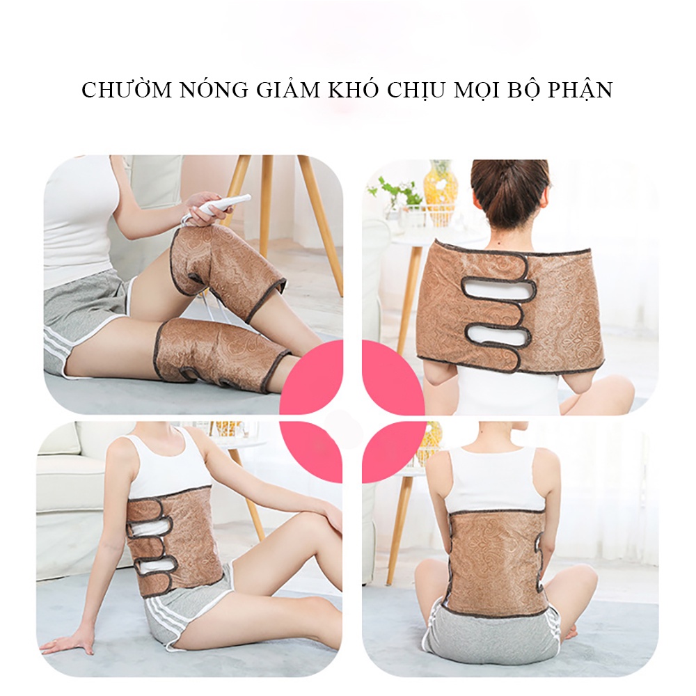 Máy massage đệm đầu gối sưởi ấm bằng điện, đệm giữ ấm khớp gối, Món quà sức khỏe hiếu nghĩa xứng với biển trời công lao