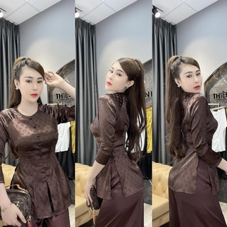 ÁO BÀ BA GẤM IN CHỮ L.V