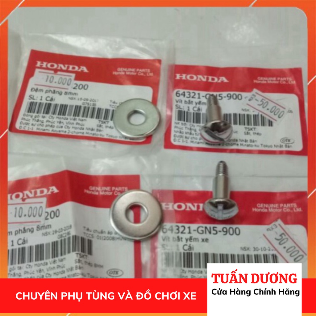 [ CHÍNH HÃNG ] Bộ Ốc Vít Cốp Xe Dream Hàng Made In Japan Xịn 100% - Đầy Đủ 2 Vít và 2 Long Đen chuẩn zin cho Dream