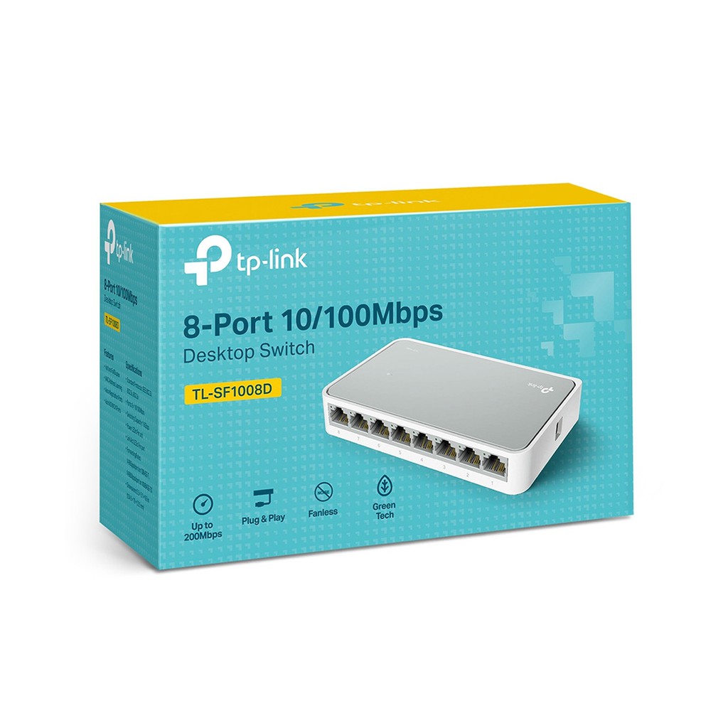 Switch 8 PORT TP,LINK 100M chính hãng