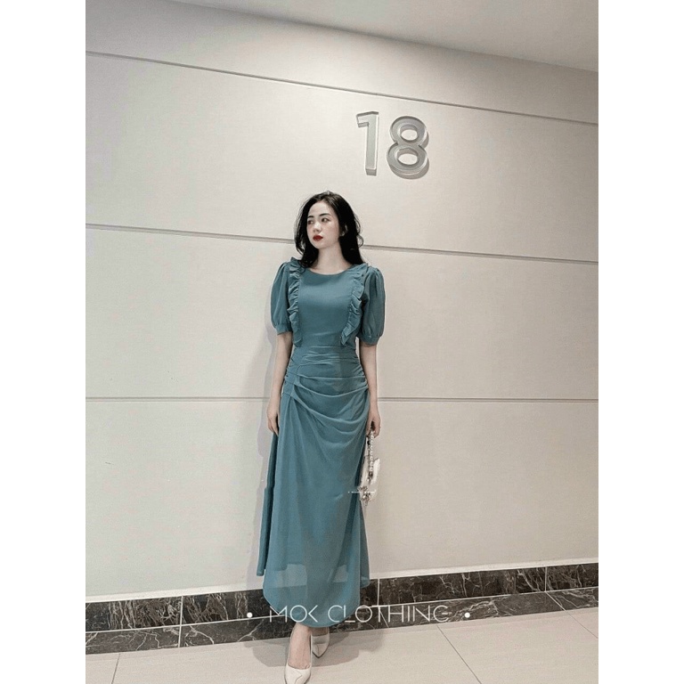 ĐẦM VOAN HAI LỚP DỰ TIỆC KÍN ĐÁO THANH LỊCH PU