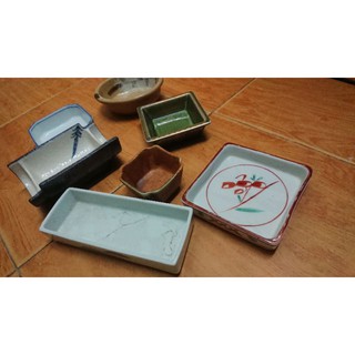 chậu bonsai mini gốm nhật hình ống tre