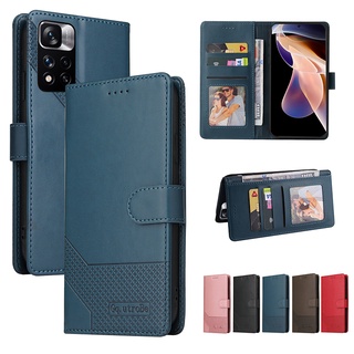 Ốp Lưng Điện Thoại Dạng Ví Da Lật Dành Cho Xiaomi 11 T Lite Redmi Note 11 4G 10T S Pro Max