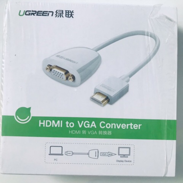 Cáp chuyển tín hiệu HDMI to VGA chính hãng UGREEN và UNITEK