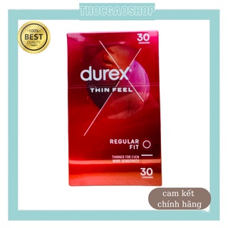 Bao cao su Durex đỏ hộp 30 chiếc nội địa úc