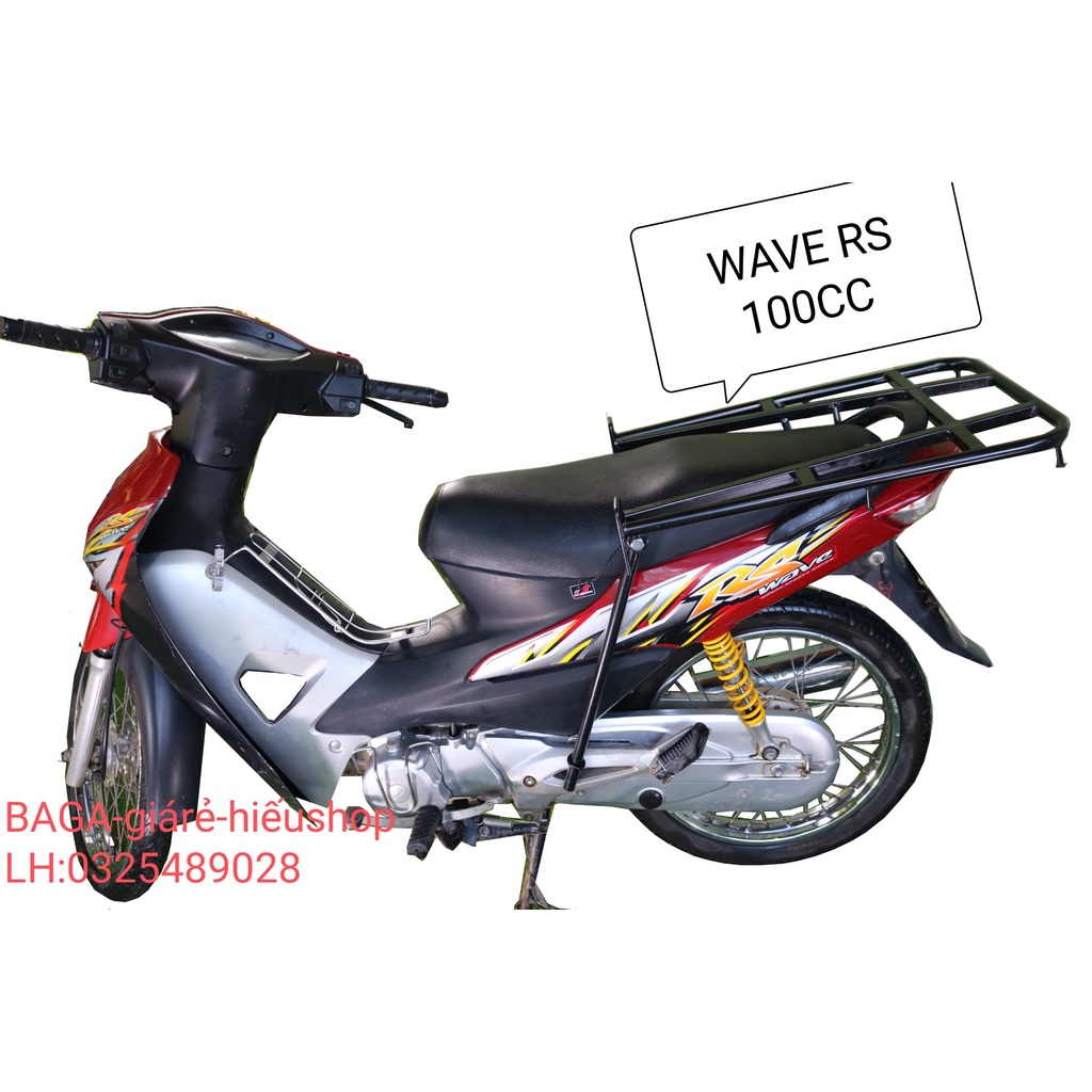 .Giá chở hàng – BAGA XE WAVE RS 100CC CAO CẤP. lắp đặt cực nhanh, đơn giản, chắc chắn,đa năng.