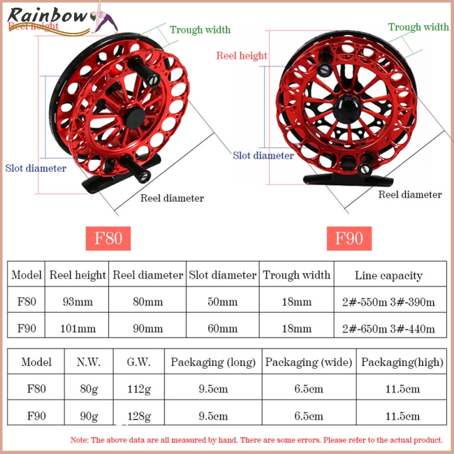 Fly Fishing Reel Portable Flies Front Line Wheel Mini CNC 2BB 1:1 Gear Ratio Flywheel Freshwater