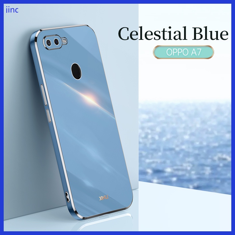 Ốp lưng OPPO A5S A12 F9 Pro case Ốp lưng điện thoại TPU mạ điện cao cấp sang trọng.