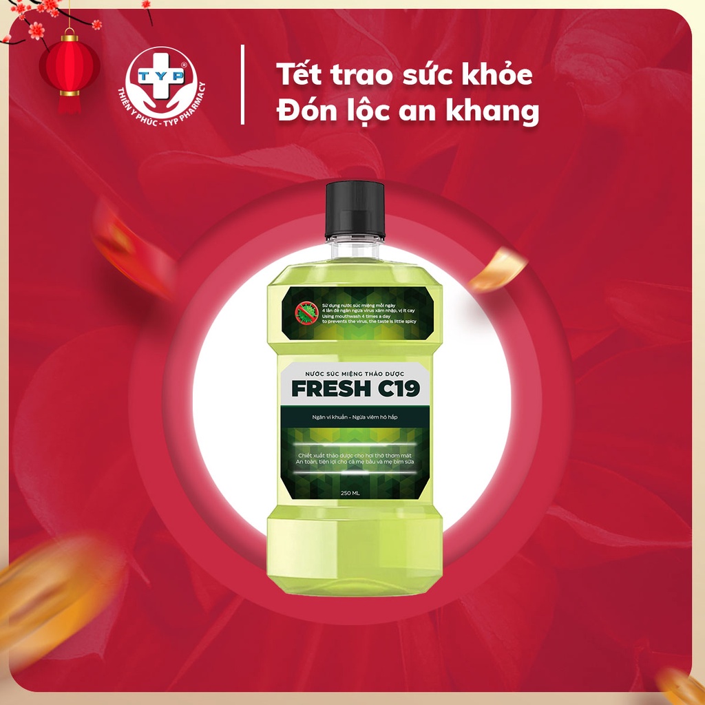 Nước súc miệng thảo dược Thiên Y Phúc Fresh C19 250ml