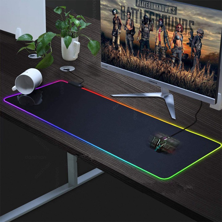 Miếng lót chuột LED RGB - Mousepad Led RGB full size 80cm x 30cm, 300 x 250mm