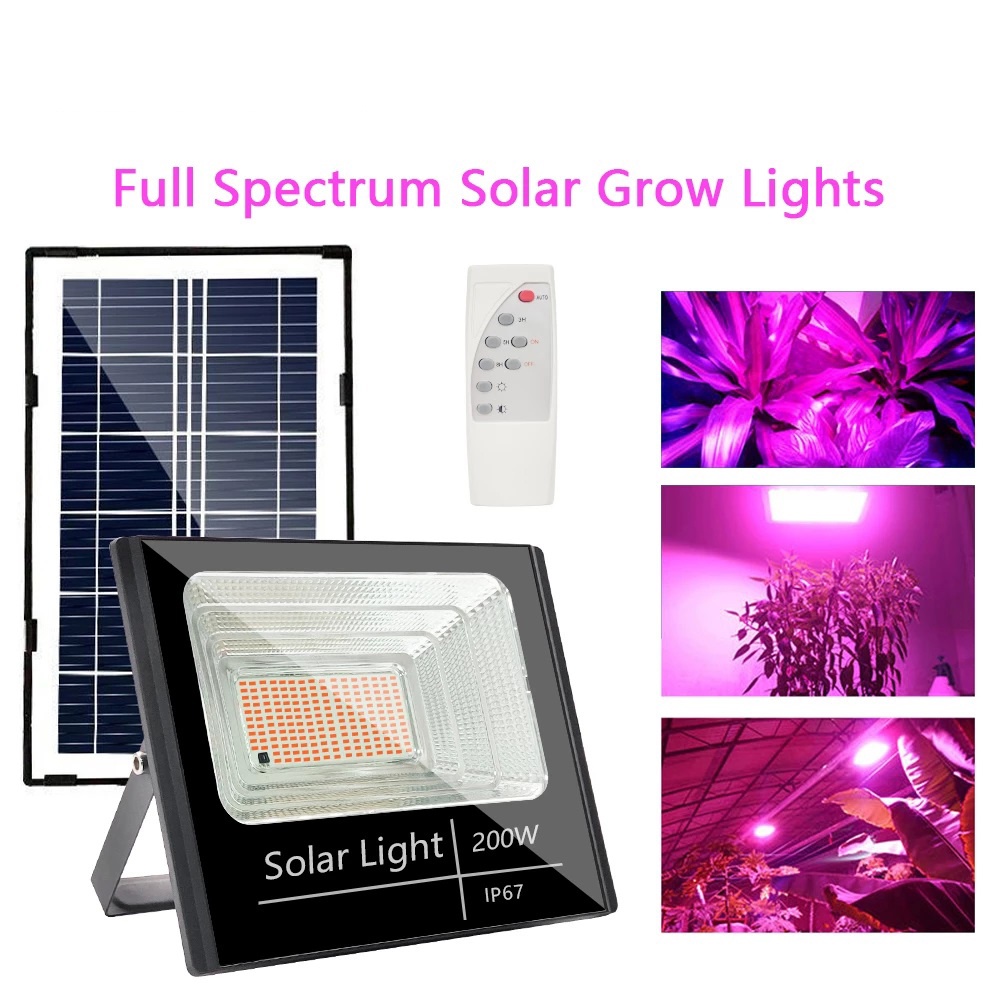 Đèn LED Trồng Cây Năng Lượng Mặt Trời 200W