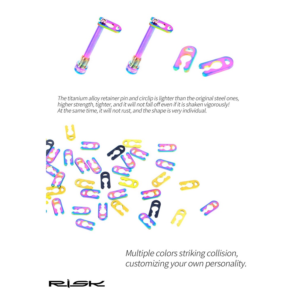 Bộ ốc vít M4 bằng hợp kim titan cho đĩa phanh xe đạp