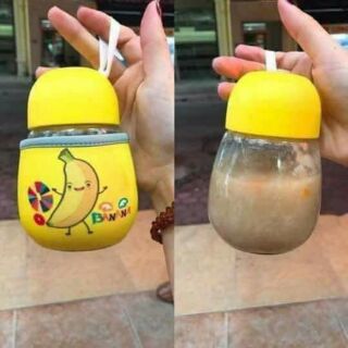 Sỉ lẻ bình ủ giữ nhiệt thủy tinh 320ml cho bé