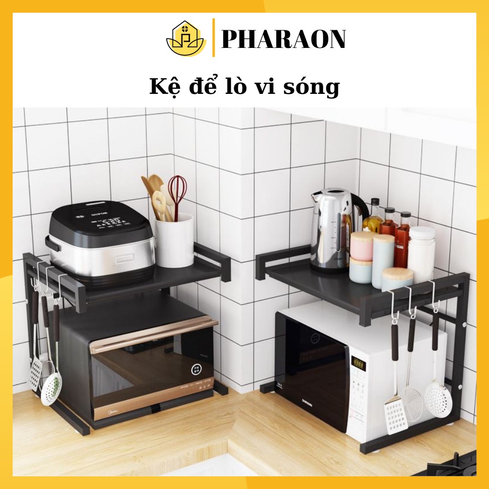 Kệ để lò vi sóng Kệ đựng gia vị lò nướng khung thép cứng cáp 3 lớp sơn tĩnh điện M09 - PHARAON