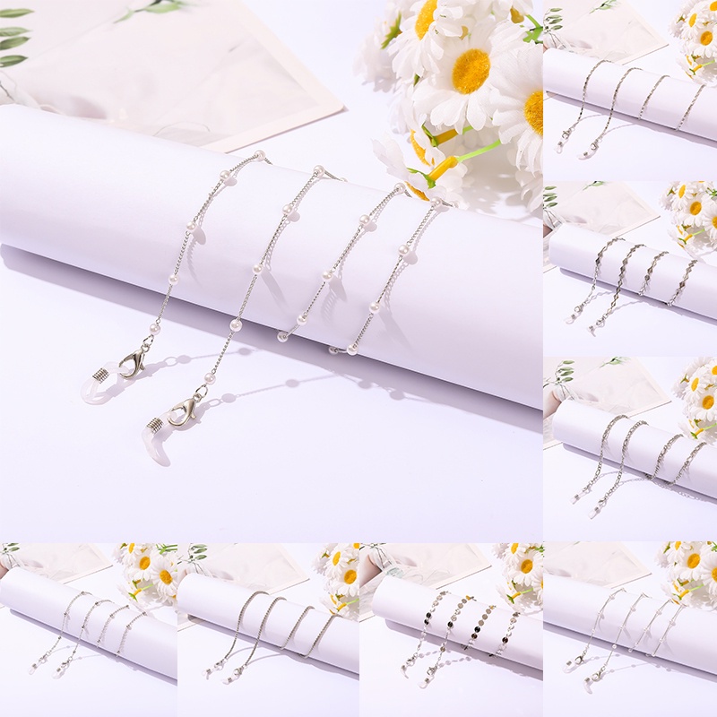 Dây đeo kính chống trượt đa năng màu bạc