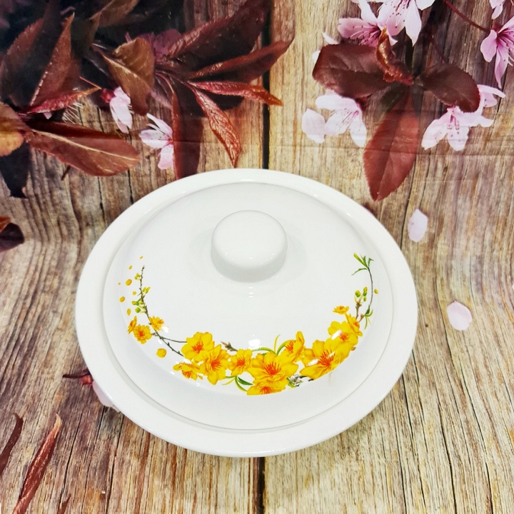 thố sứ có nắp - thố sứ