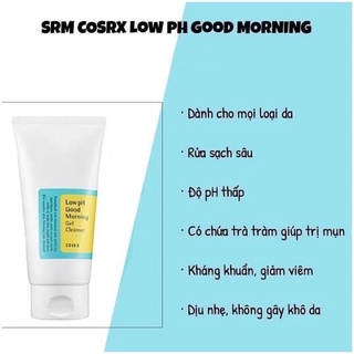 [CHÍNH HÃNG] SỮA RỬA MẶT COSRX LOW PH GOOD MORNING GEL CLEANSER HÀN QUỐC