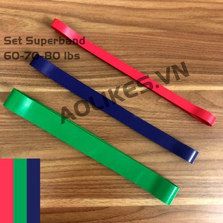 SET 3 Dây Kháng Lực SUPERBAND Hỗ Trợ Tập Mông Đùi Dành Cho Người Kinh Nghiệm