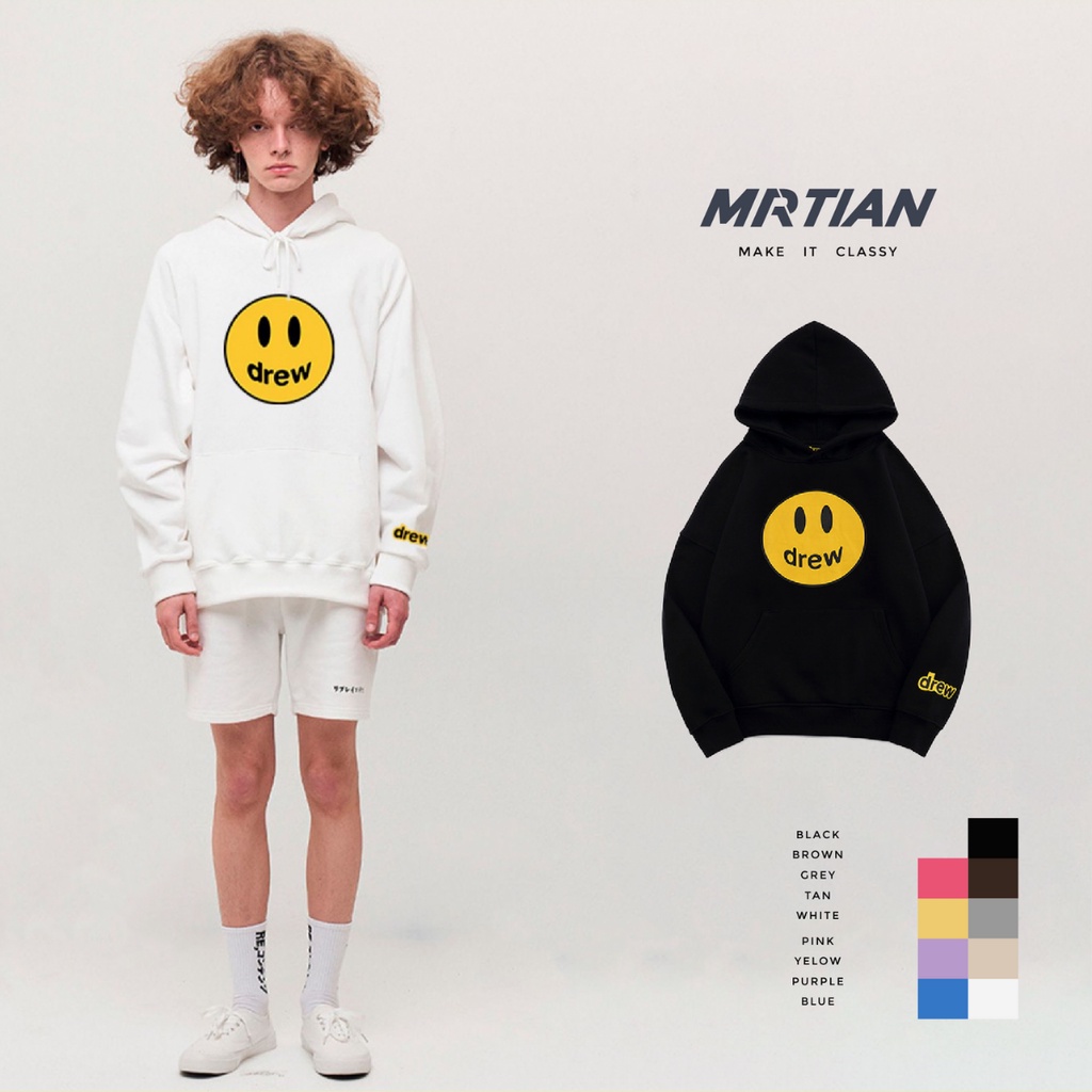 Áo hoodie form rộng Dr MARTIAN oversize unisex vải nỉ dày dặn có mũ dài tay nam nữ mùa đông