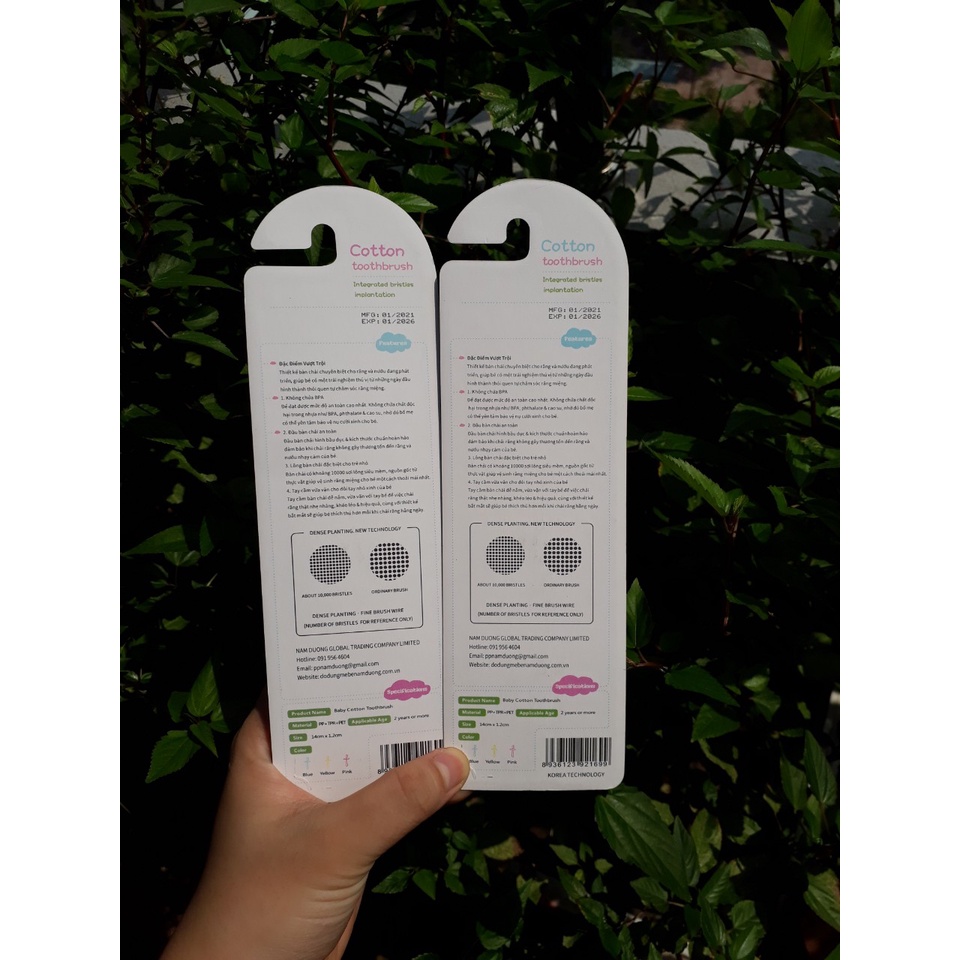 Bàn chải đánh răng GB-Baby Hàn Quốc cho bé lông mềm